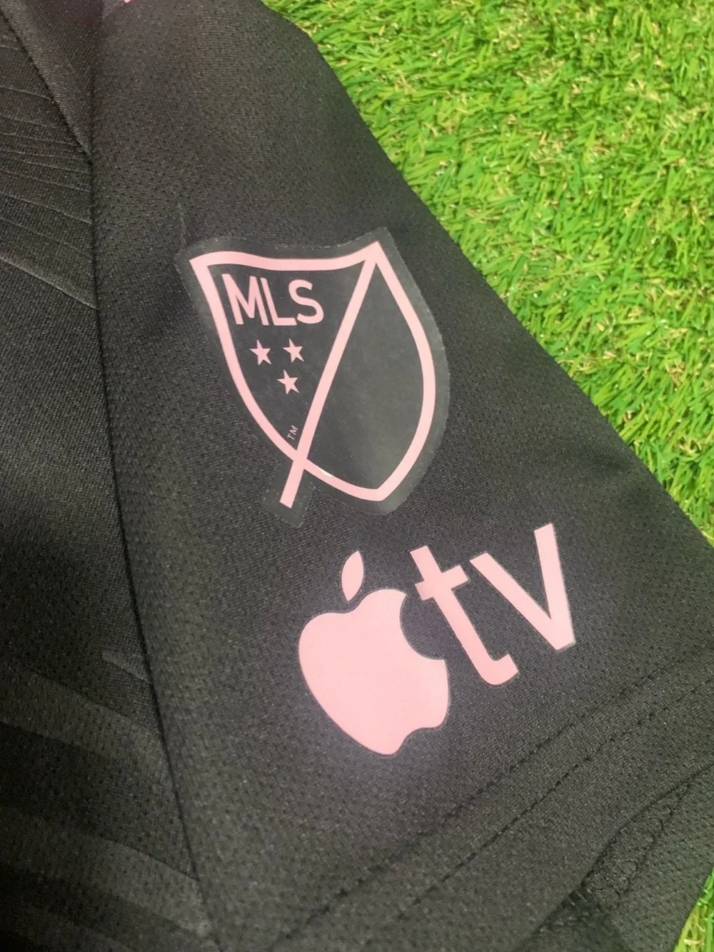 adidas Kids Black and Pink Soccer Jersey with XBTO Logo